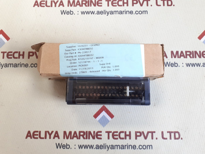 Ic694tbb032e high density terminal block