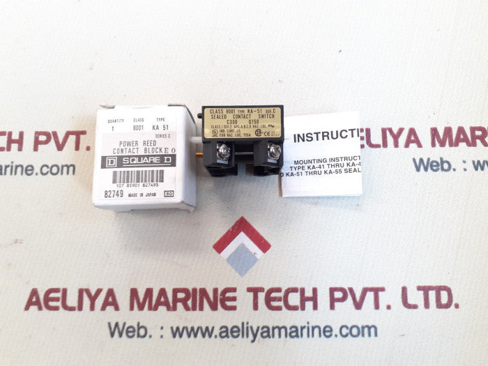 Square D Ka-51 Sealed Contact Switch Class 9001 Ser. C