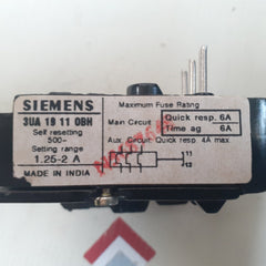 Siemens 3Ua 19 11-0Bh Bimetal Relay With Single Phasing Protection