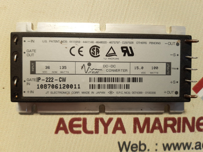 Jt ip-222-cw dc-dc converter