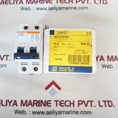 Merlin gerin multi9 c60 c16a 24451 2pole circuit breaker