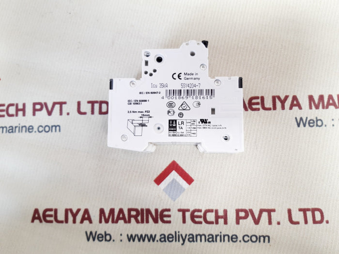 Siemens 5sy42 mcb c4 2pole circuit breaker