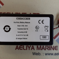 Ge ic693acc302b auxiliary battery module