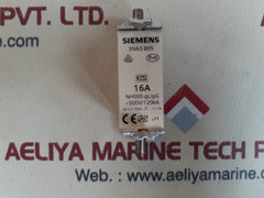 Lot of 3X Siemens 3na3 805 fuse 16A
