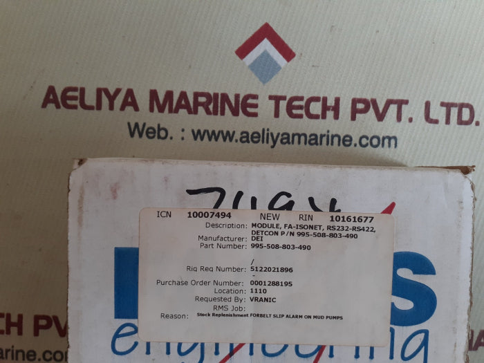 Facts engineering fa-isocon isolated network adapter rs-232,rs-422/485