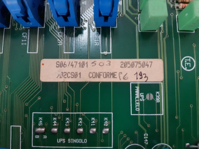 N.Sicon 31267471 Pcb Card S067471 205075047
