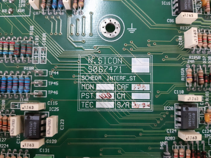 N.Sicon 31267471 Pcb Card S067471 205075047