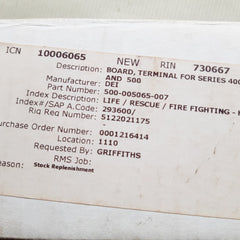 Detcon 500-005065-007 standard connection board 440-005065-007
