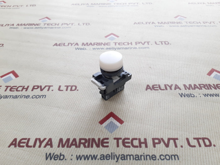 Abb mlb-1 white pilot light with contact block