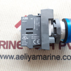 Abb mlb-1 blue pilot light with contact block