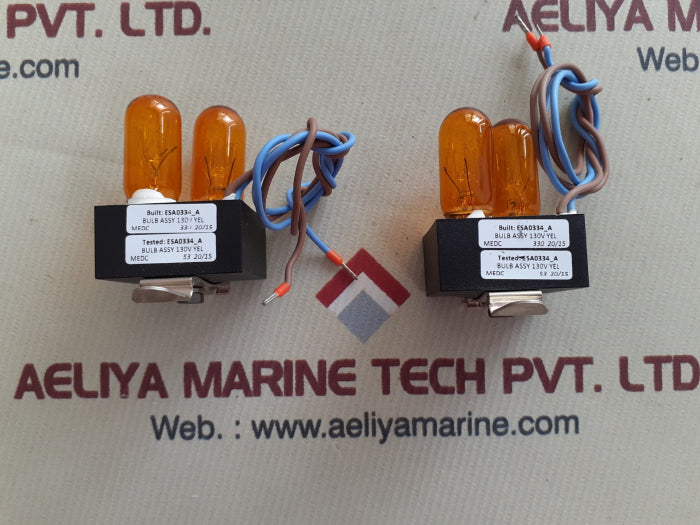 Lot Of 2X Bulb Assy 130V Yel Px99901388