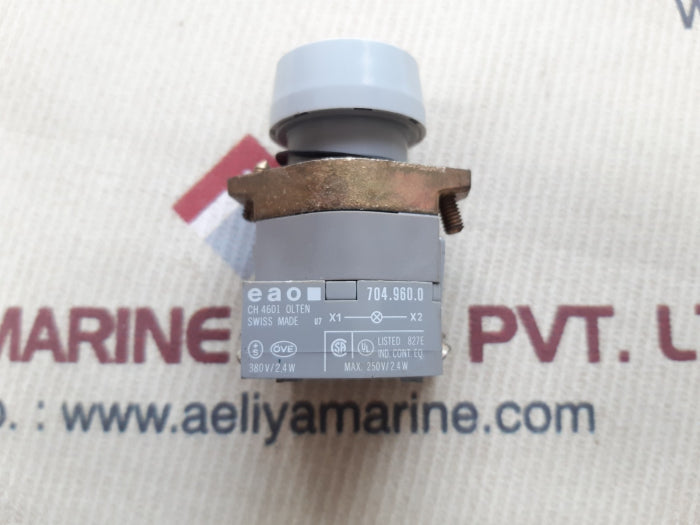 Eao 704.960.0 actuator pb red light