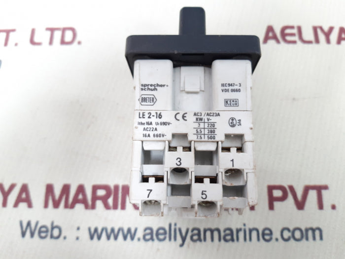 Sprecher+schuh le 2-16 cam switch