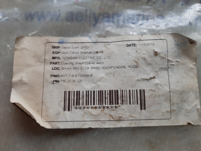 Terasaki electric avt-1-b voltage trip device