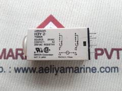 Set of 3X Omron h3y-2 timer 24vac 5a