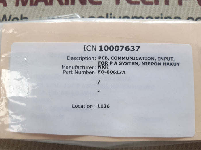Nkk eq-80617a pcb card