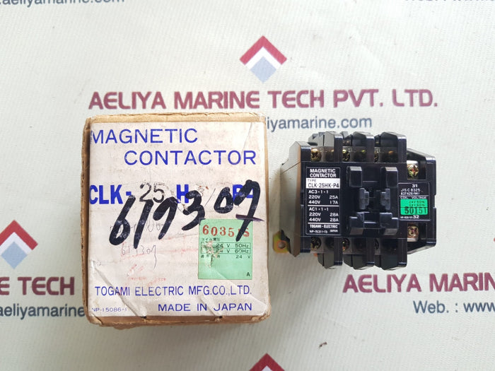 Togami electric clk-25hk-p4 magnetic contactor