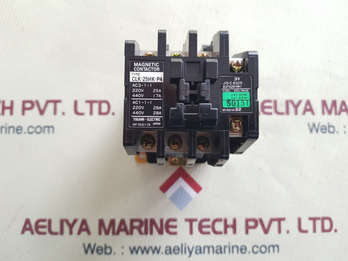 Togami electric clk-25hk-p4 magnetic contactor