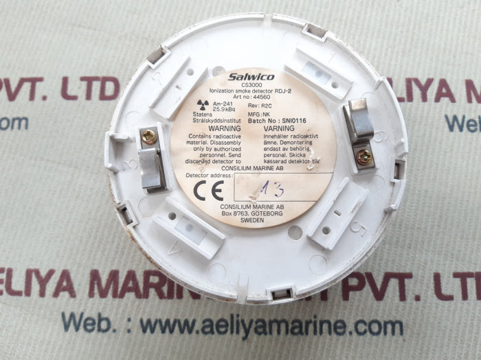 Consilium salwico cs3000 ionization smoke detector rdj-2 25.9kbq