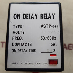 Anly electronics astp-n1 on delay relay 240v