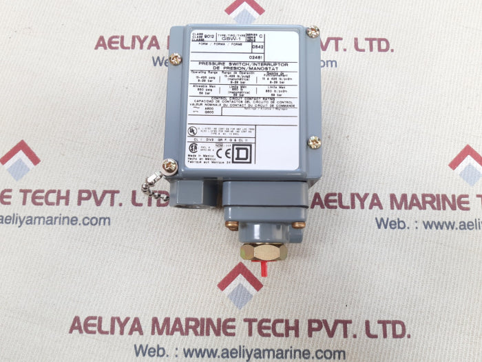square D 9012 gbw-1 ser.c pressure switch