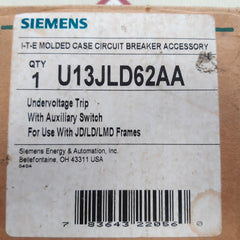 Siemens u13jld62aa series.A Undervoltage trip auxiliary switch