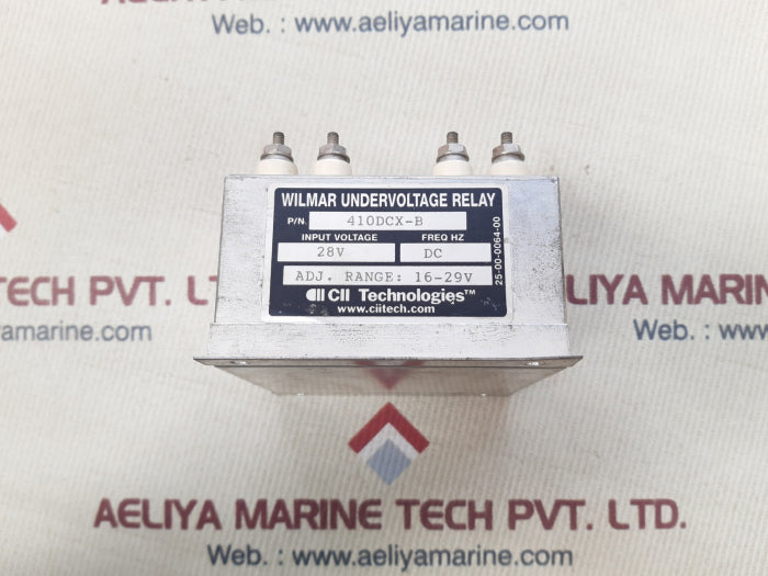 Cii technologies 410dcx-b wilmar undervoltage relay