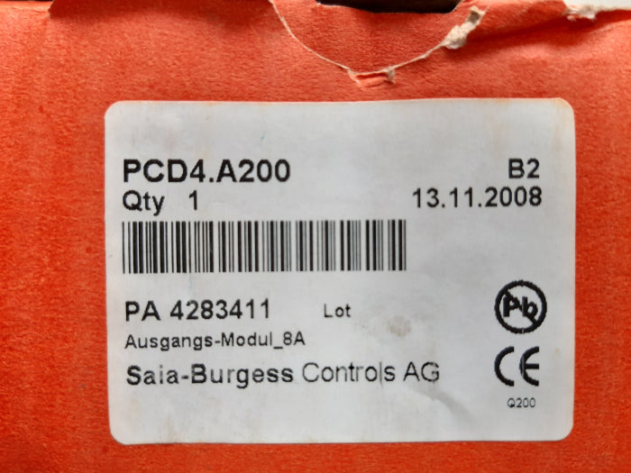 Saia-burgess pcd4.a200 digital output module