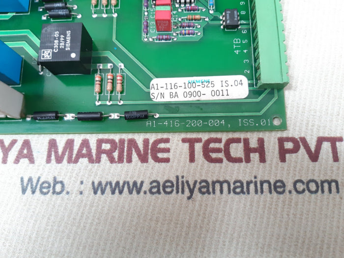 Siemens A1-116-100-525 Field Supply Board A1-416-200-004 0.535gm