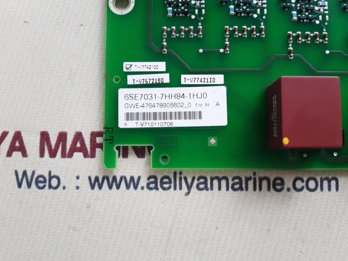 Siemens 6se7031-7hh84-1hj0 control board a5e00473180