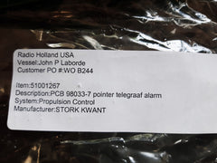 Stork-kwant pcb 98033d telegraph relay system alarm propulsion control