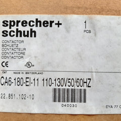 Sprecher+schuh ca6-180-ei contactor