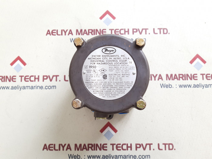 Dwyer 1950-5-2f explosion proof pressure switch