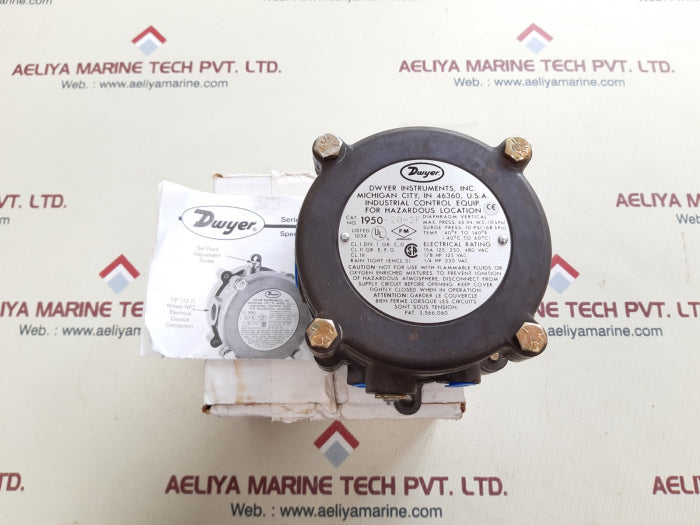 Dwyer 1950-20-2f explosion proof pressure switch