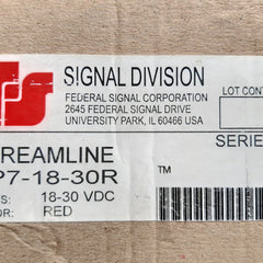 Federal signal lp7-18-30r ser.B red streamline low profile combination sounder