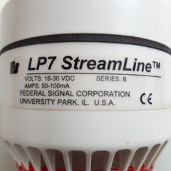 Federal signal lp7-18-30r ser.B red streamline low profile combination sounder