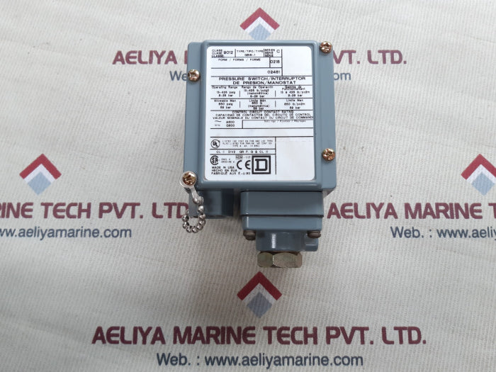 Square D gbw-1 pressure switch ser C New