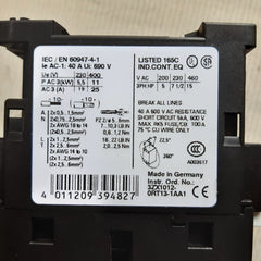 Siemens 3rt1526-1ak60 contactor 110/120v 50/60hz