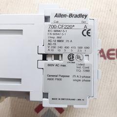Allen-bradley cat 700-cf220* control relay ser.A