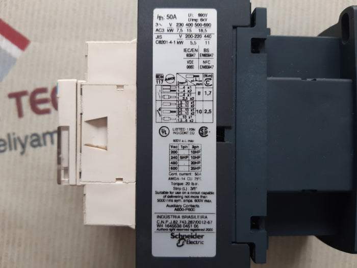 Telemecanique lc1d32 lc1 d32m7 contactor 220v 50/60hz