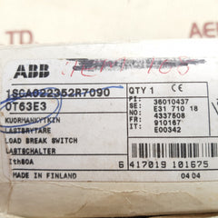 Abb Ot63E3 Load Break Switch 1Sca022352R7090