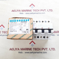 Siemens 5sp4 392-7 3p c125 mcb miniature circuit breaker