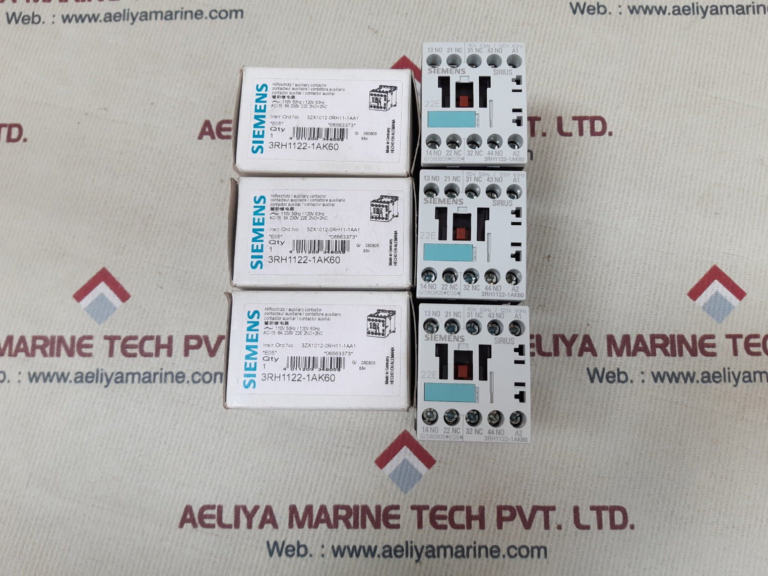 Siemens sirius 3rh1122-1ak60 auxiliary contactor