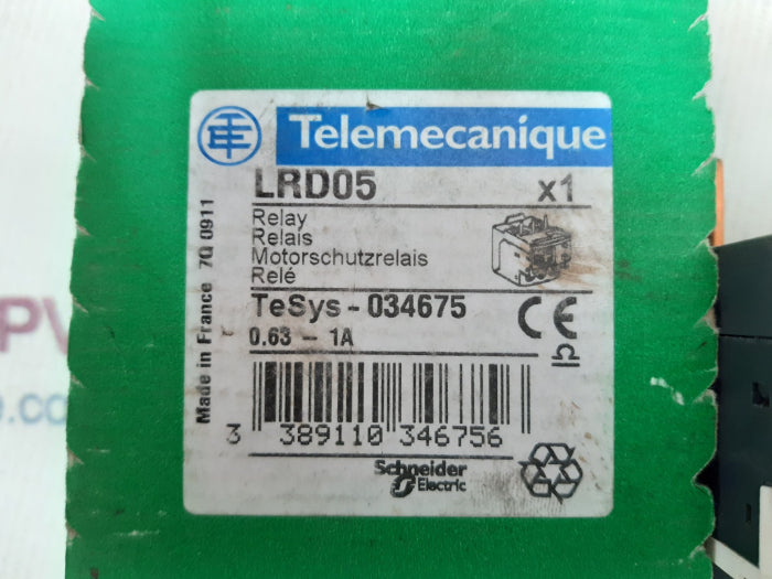Telemecanique lrd05 relay 0.63-1a