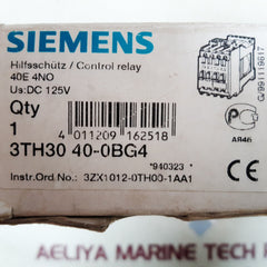 Siemens 3th30 40-0bg4 control relay 3th30 40e