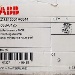 Abb s803b-c125 mcb circuit breaker