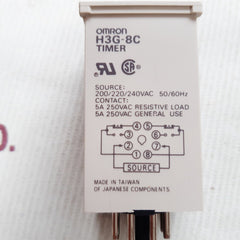 Omron h3g-8c timer 200/220/240vac