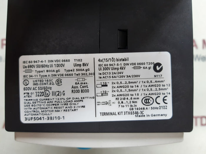 Siemens 3uf5041-3bj10-1 base unit