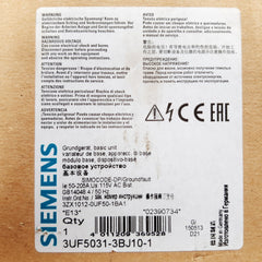 Siemens 3uf5031-3bj10-1 basic unit 600v ac 50/60hz