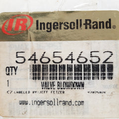 Ingersoll-rand 54654652 solenoid valve 110-120v 50-60hz 362psi